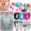 free sample colorful beautiful children gift silicone necklace costume jewelry